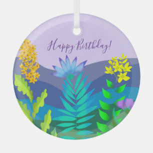 Wüstenblumen Ornament Aus Glas