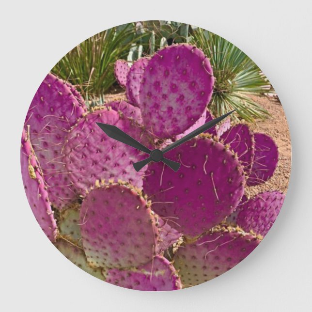 Wüstenblüten Große Wanduhr (Vorderseite)