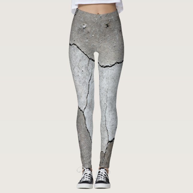 Wüstenboden-Gamaschen-Asphaltgrau Leggings (Vorderseite)