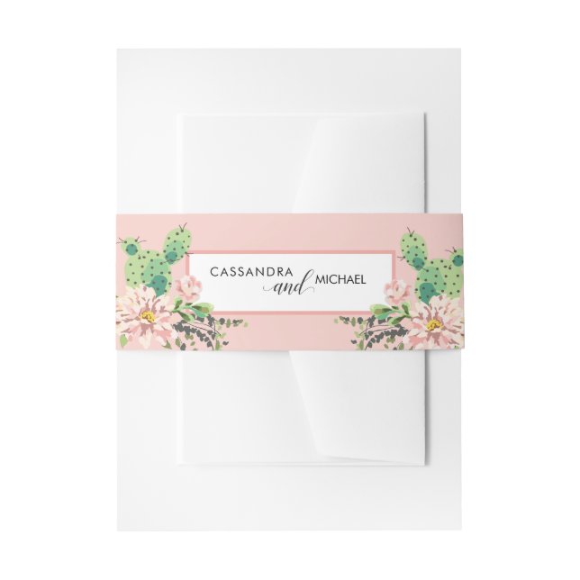 Wüstenboomende Kaktus Einladungsbanderole (Vorderseite Beispiel)