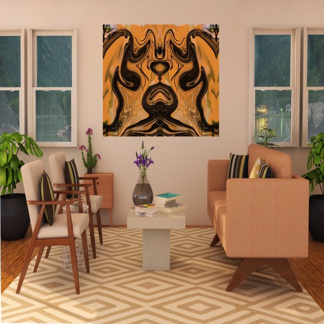 Wüstenbraun Abstrakt auf überzogenen Leinwand (Von Creator hochgeladen)