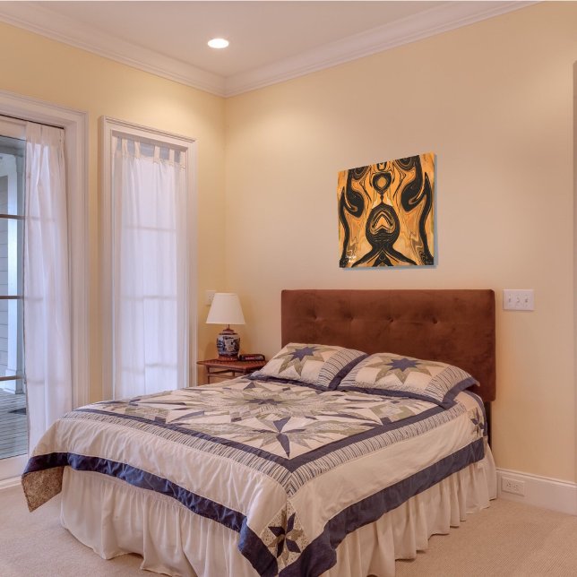 Wüstenbraun Abstrakt auf überzogenen Leinwand (Von Creator hochgeladen)