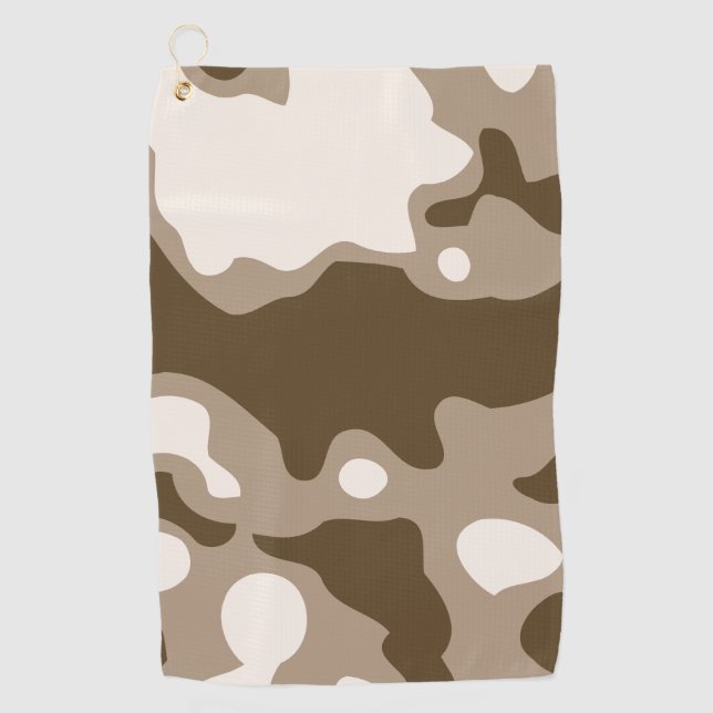 WüstenCamouflage Golfhandtuch (Vorderseite)