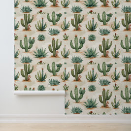 Wüstenchic Cactus & Succulent Peel and Stick Tapete