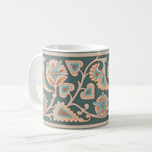 Wüstendämmerung Art Nouveau Blumenkaffeetasse Kaffeetasse