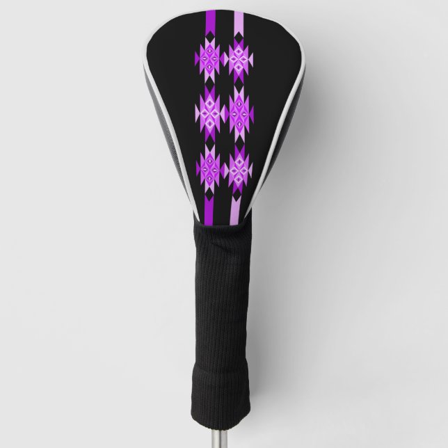 Wüstendiamanten in Lila Golf Headcover (Vorderseite)