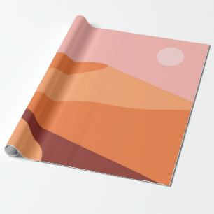 Wüstendünen minimalistische Landschaft Geschenkpapier
