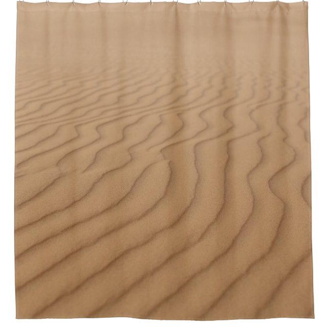 Wüstendünen: Sandy Wave Texture. Duschvorhang (Vorderseite)