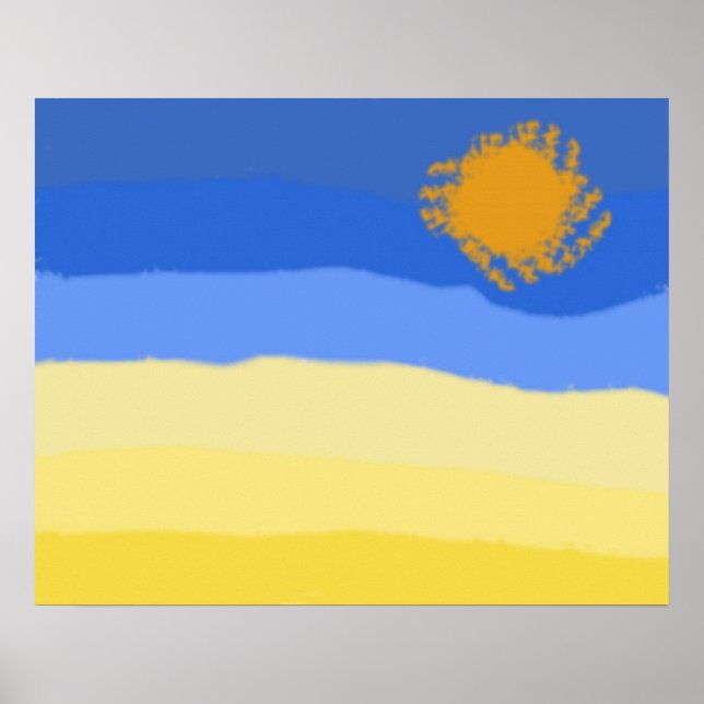 Wüsteneindruck Poster (Vorne)