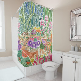 Wüstenfarben Duschvorhang