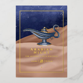 Wüstenfoil Arabian Birthday Foil Einladung