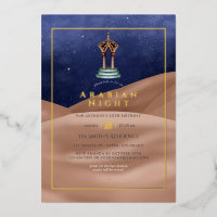 Wüstenfoil Arabian Birthday Foil Einladung