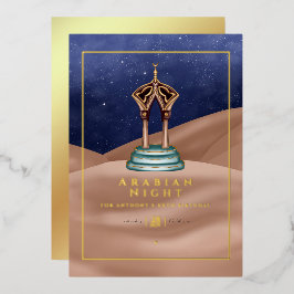 Wüstenfoil Arabian Birthday Foil Einladung
