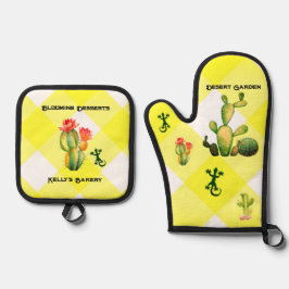 Wüstengarten Ofenhandschuh & Topflappen-Set