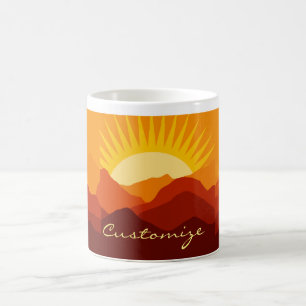 Wüstengebirge Sunset Thunder_Cove Kaffeetasse