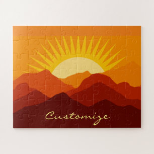 Wüstengebirge Sunset Thunder_Cove Puzzle