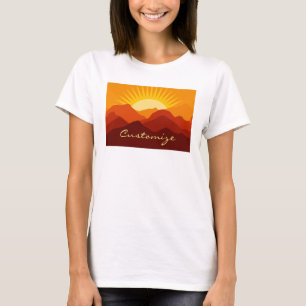 Wüstengebirge Sunset Thunder_Cove T-Shirt