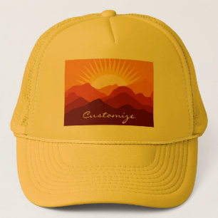Wüstengebirge Sunset Thunder_Cove Truckerkappe