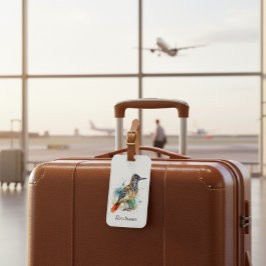 Wüstengeist, Roadrunner in Wasserfarbe, kundenspez Gepäckanhänger