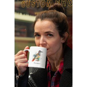 Wüstengeist, Roadrunner in Wasserfarbe, kundenspez Kaffeetasse