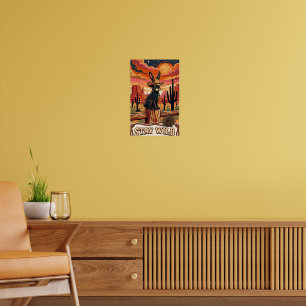 Wüstenhasen Wandkunst Poster