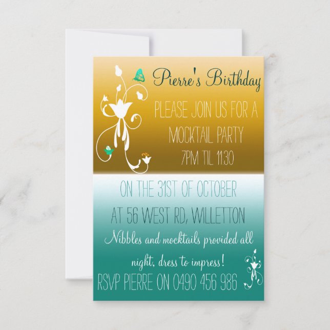 Wüstenhimmel Einladungen (Vorderseite)