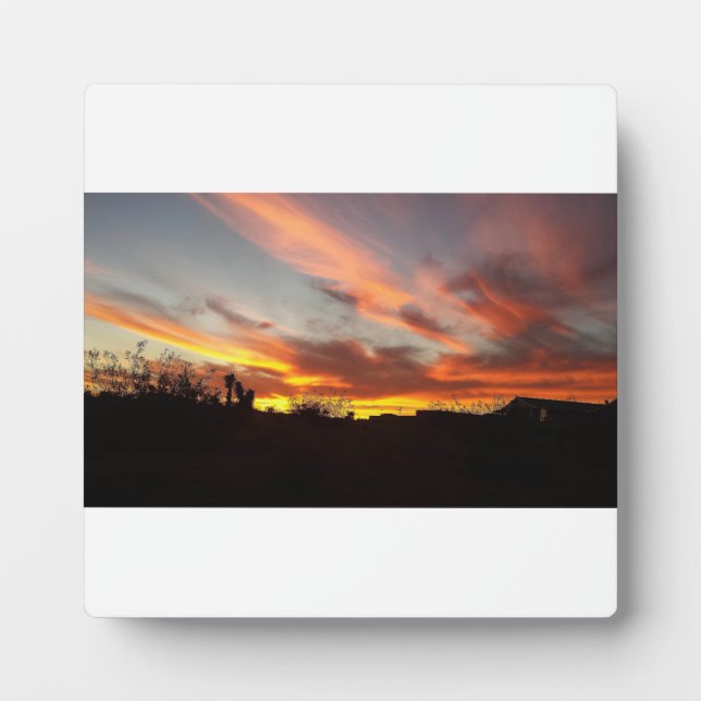 Wüstenhimmel Fotoplatte (Vorderseite)