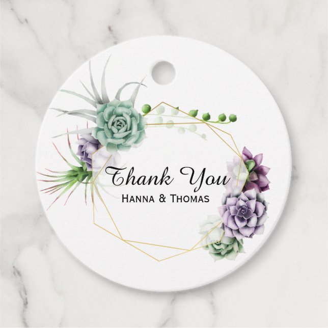 Wüstenhochzeit Geschenkanhänger (Vorderseite)