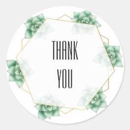 Wüstenhochzeit Runder Aufkleber