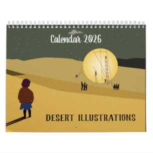 Wüstenillustrationen-Kalender Kalender