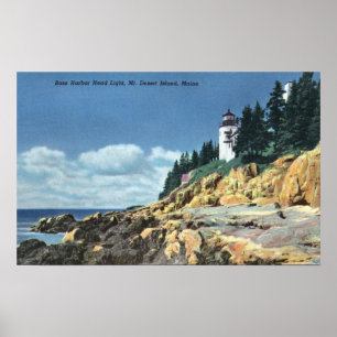 Wüsteninsel, Bass Harbour Head Lighthouse Poster