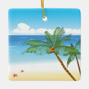 Wüsteninsel Keramikornament