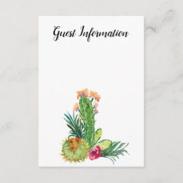 Wüstenkaktus, eigenes Foto hinzufügen, Gastinforma Begleitkarte