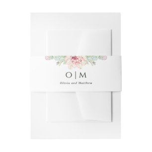 Wüstenkaktus-Hochzeit   Wasserfarbenes florales Mo Einladungsbanderole