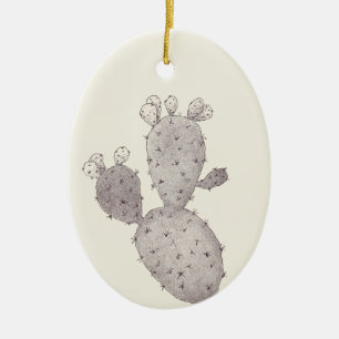 Wüstenkaktus Keramik Ornament