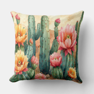 Wüstenkaktus-Kissen - Boho Südwest-Dekor Cushio Kissen