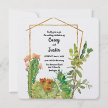 Wüstenkaktus Watercolor Wedding