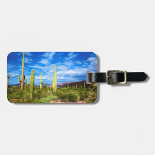 Wüstenkaktuslandschaft, Arizona Gepäckanhänger