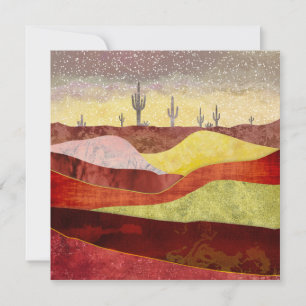 Wüstenkaktuslandschaft Einladung