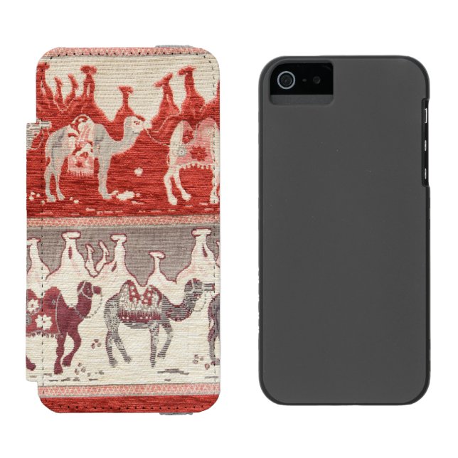 Wüstenkamele Karawanen Kunst Incipio iPhone Geldbeutel-Hülle (Seite an Seite)