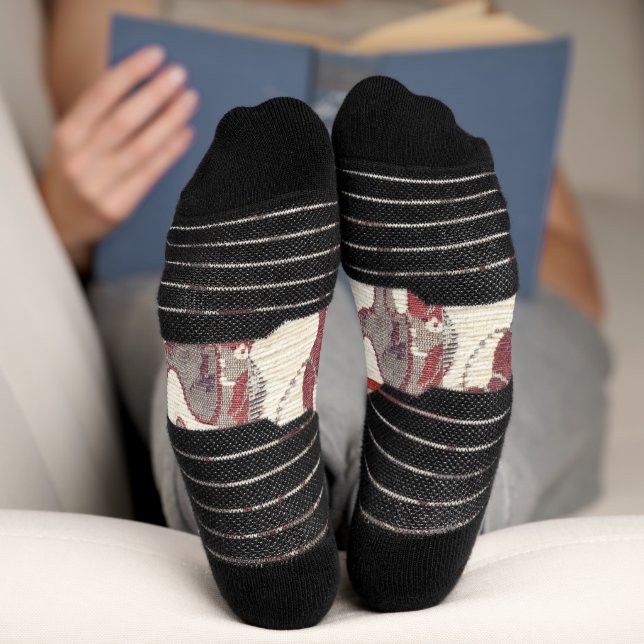 Wüstenkamele Karawanen Kunst Socken (Unterseite)
