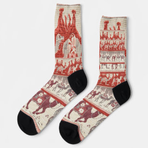 Wüstenkamelkarawanenkunst Socken
