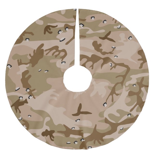 Wüstenkampfarena mit Kies, Militär, Armee Polyester Weihnachtsbaumdecke (Vorderseite)
