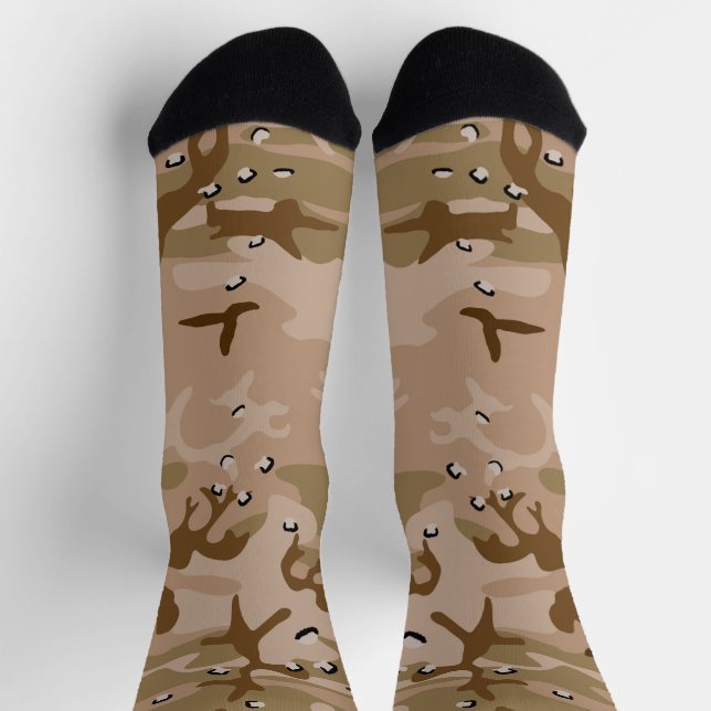 Wüstenkampfarena mit Kies, Militär, Armee Socken (Oben)
