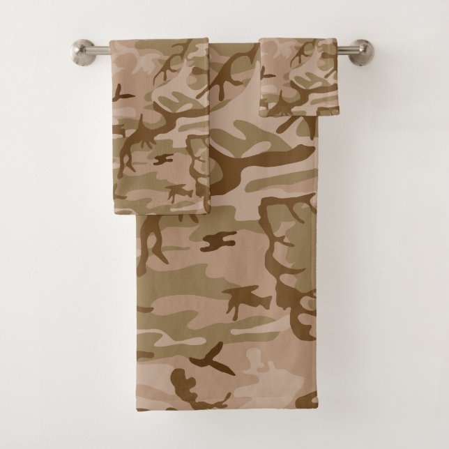 Wüstenkampfmuster, militärisches Muster, Armee Badhandtuch Set (Insitu)