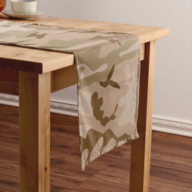 Wüstenkampfmuster, militärisches Muster, Armee Kurzer Tischläufer (Beispiel)