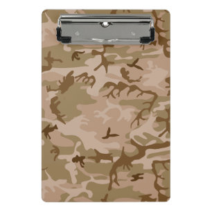 Wüstenkampfmuster, militärisches Muster, Armee Mini Klemmbrett