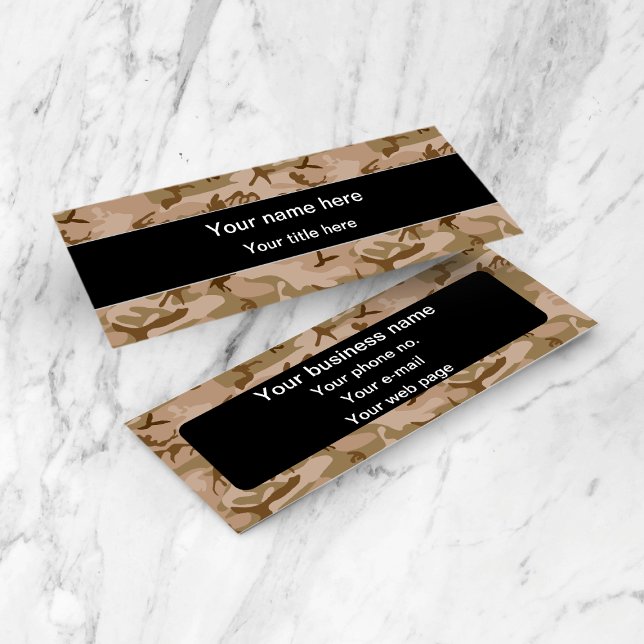 Wüstenkampfmuster, militärisches Muster, Armee Mini Visitenkarte (Von Creator hochgeladen)