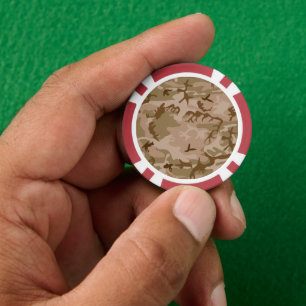 Wüstenkampfmuster, militärisches Muster, Armee Pokerchips