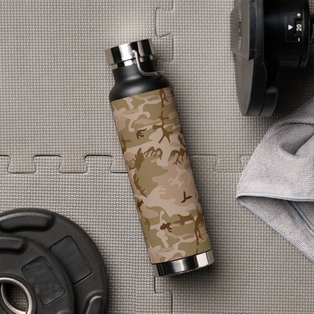 Wüstenkampfmuster, militärisches Muster, Armee Trinkflasche (Fitnessstudio)